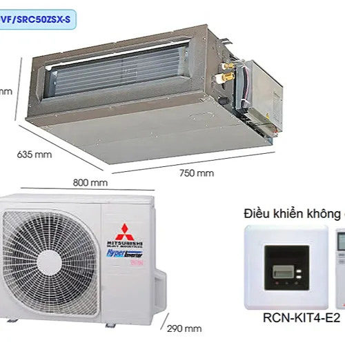 Máy lạnh giấu trần nối ống gió Mitsubishi Heavy