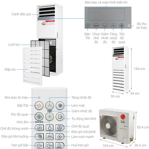 Máy lạnh tủ đứng LG
