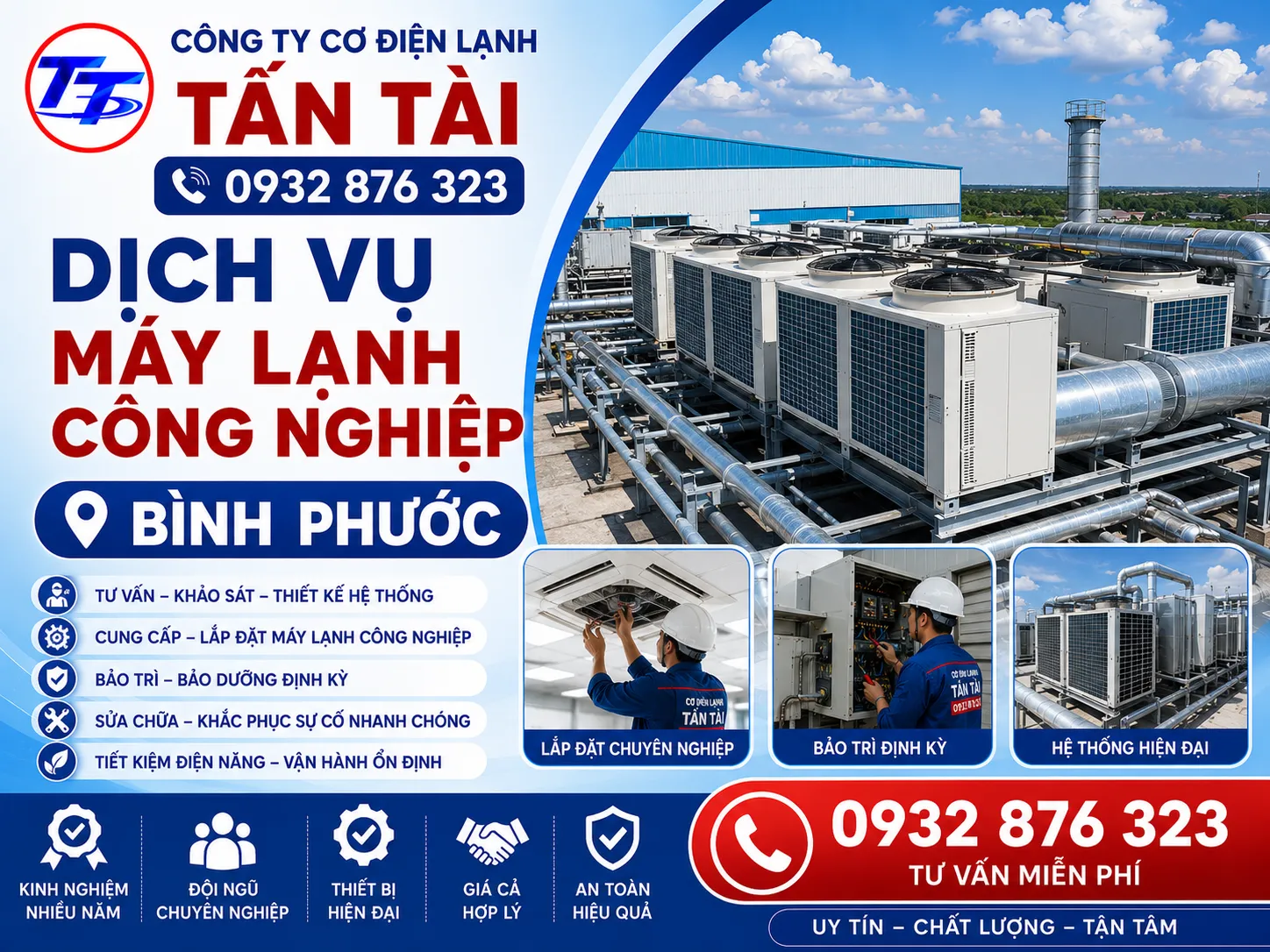 Dịch Vụ Máy Lạnh Công Nghiệp Bình Phước