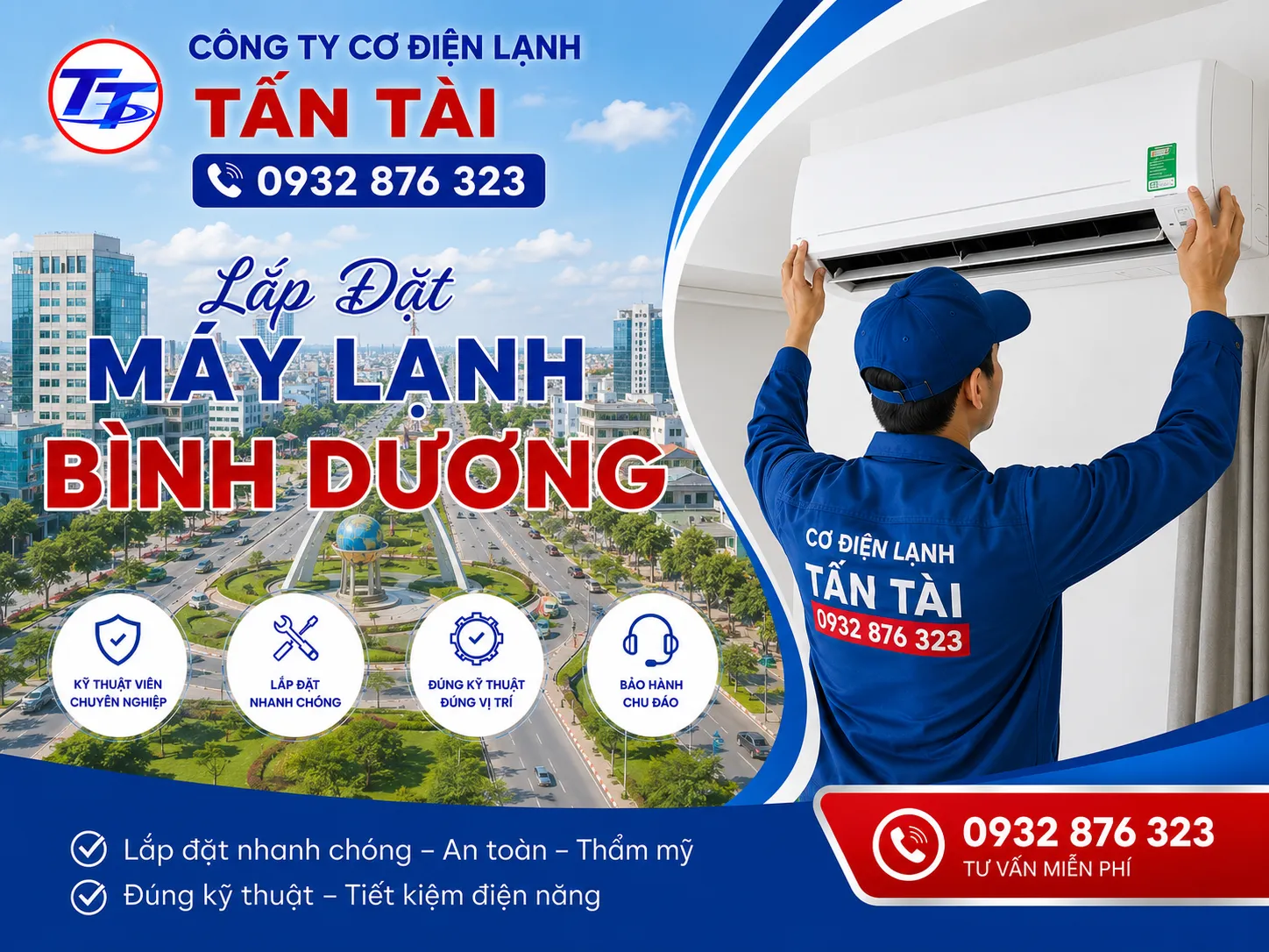 Lắp Đặt Máy Lạnh Bình Dương 
