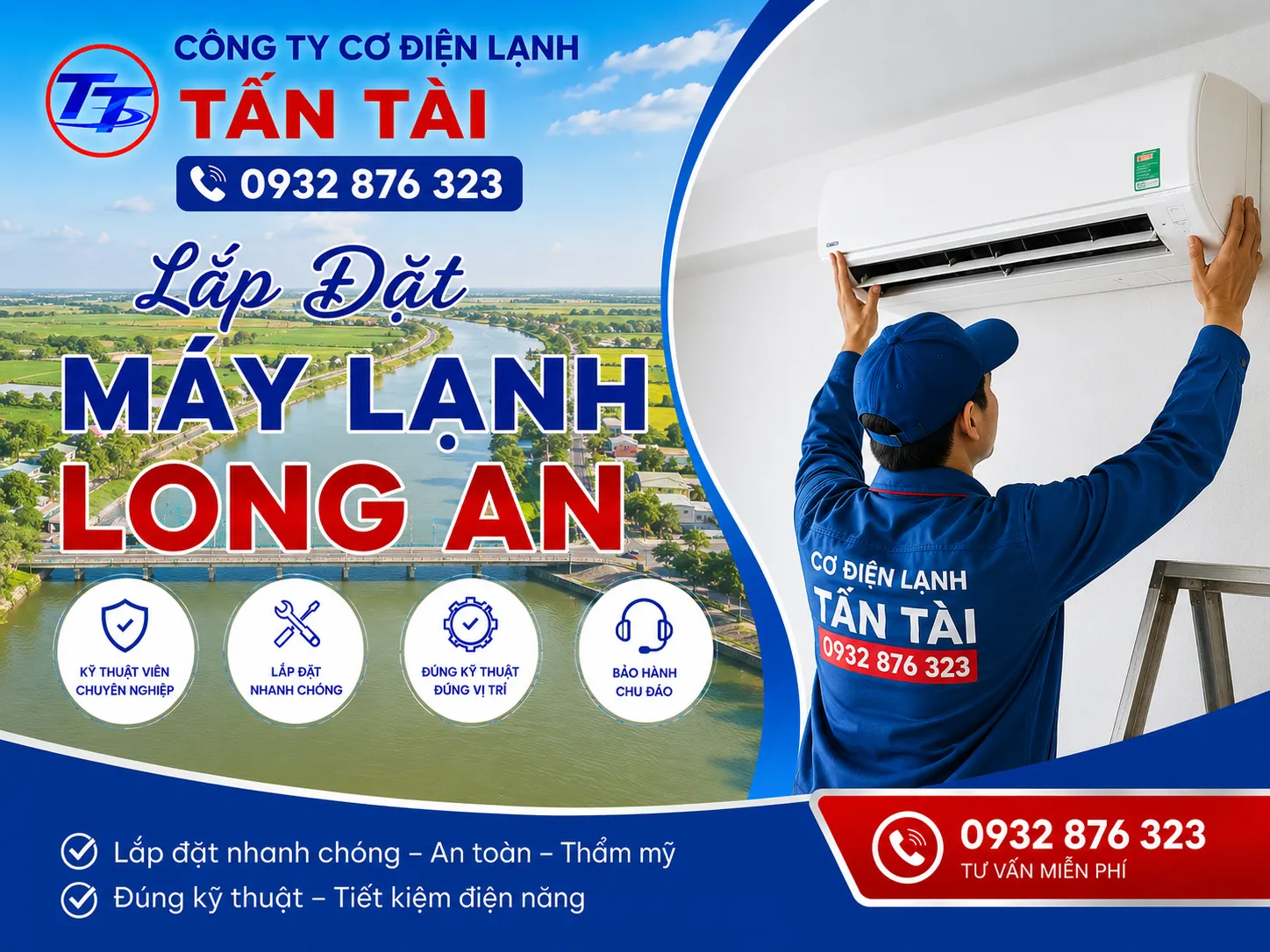 Lắp Đặt Máy Lạnh Long An 