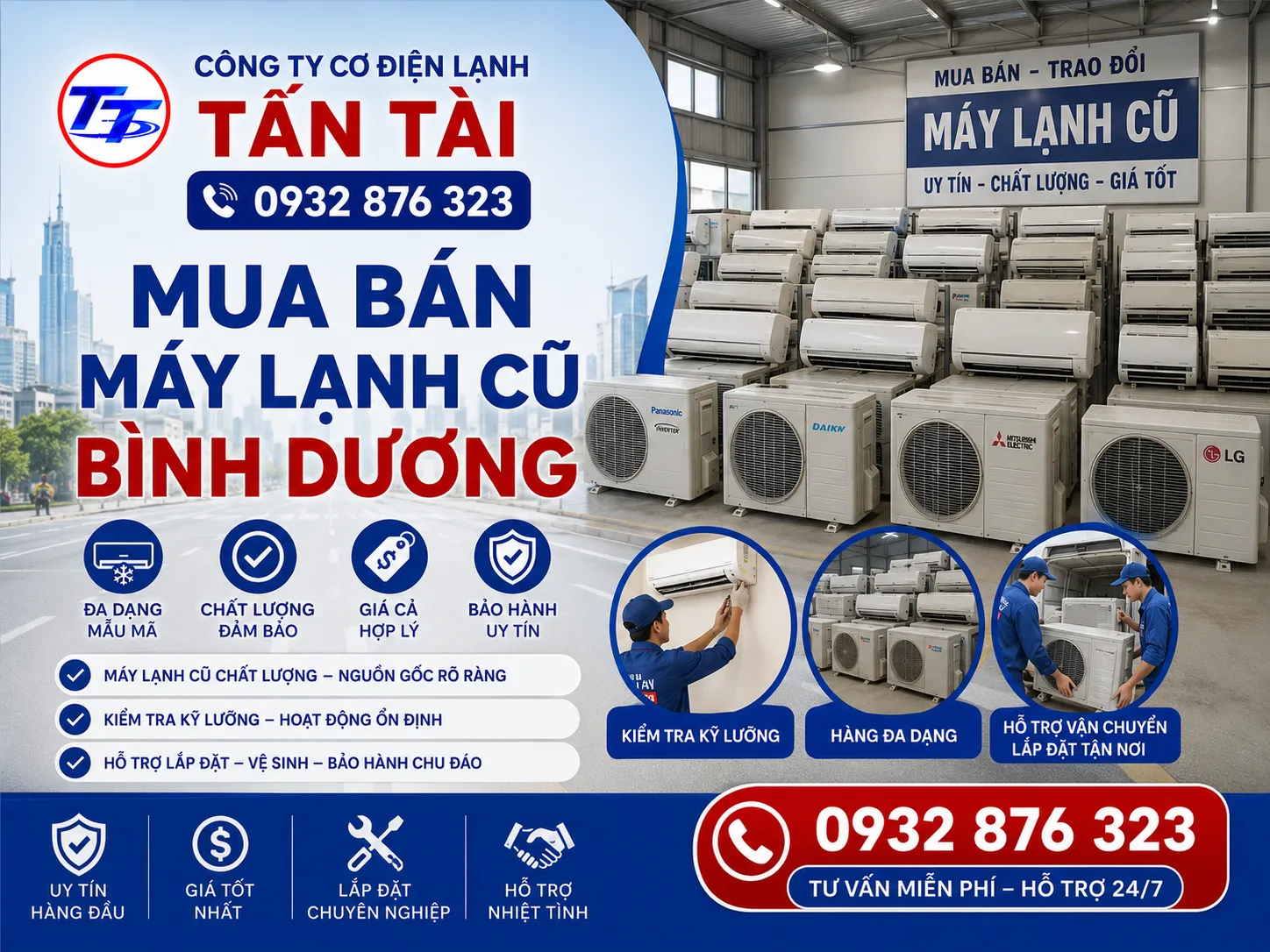 Mua Bán Máy Lạnh Cũ Bình Dương