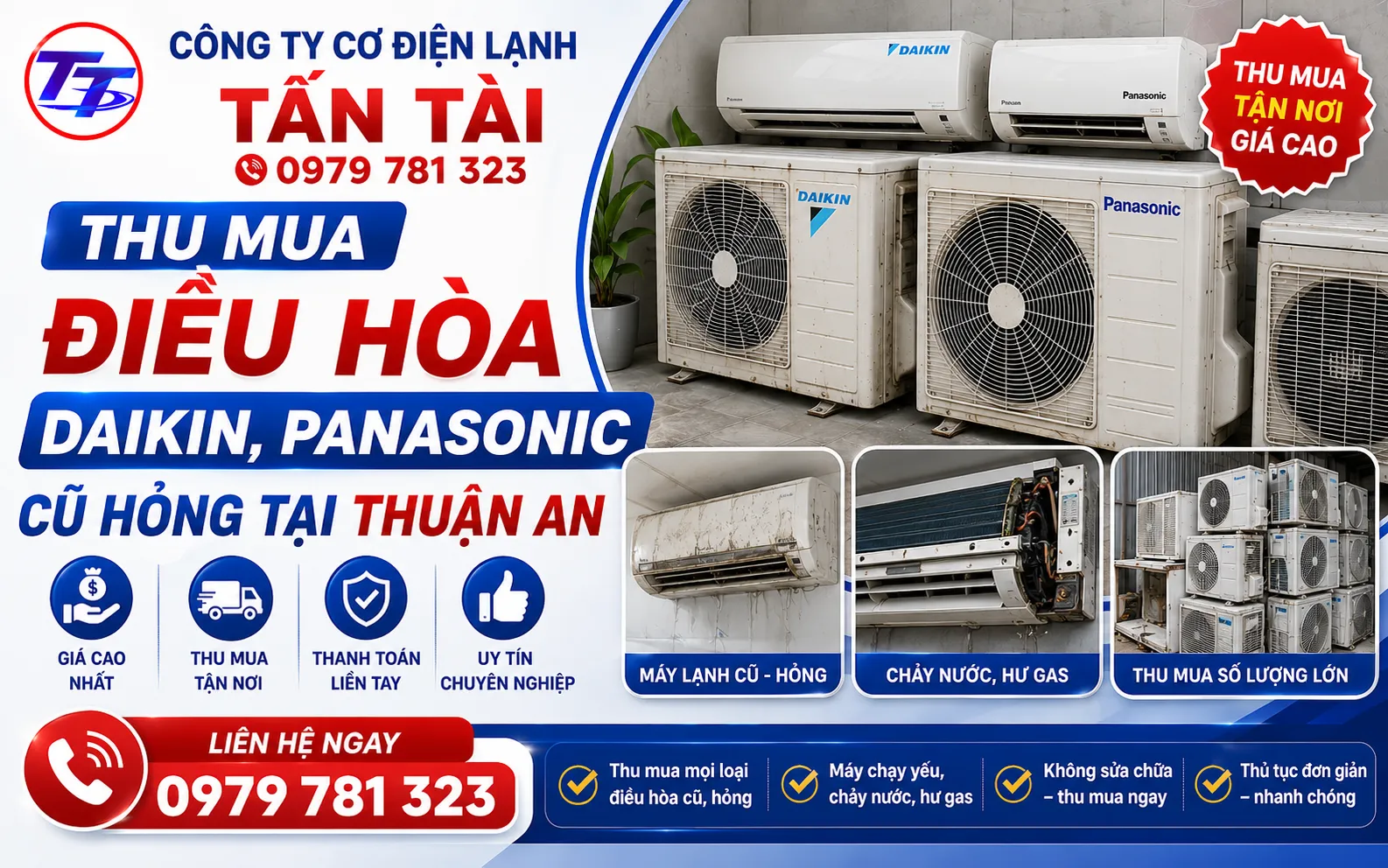 Thu mua máy lạnh cũ Chánh Hiệp Thủ Dầu Một