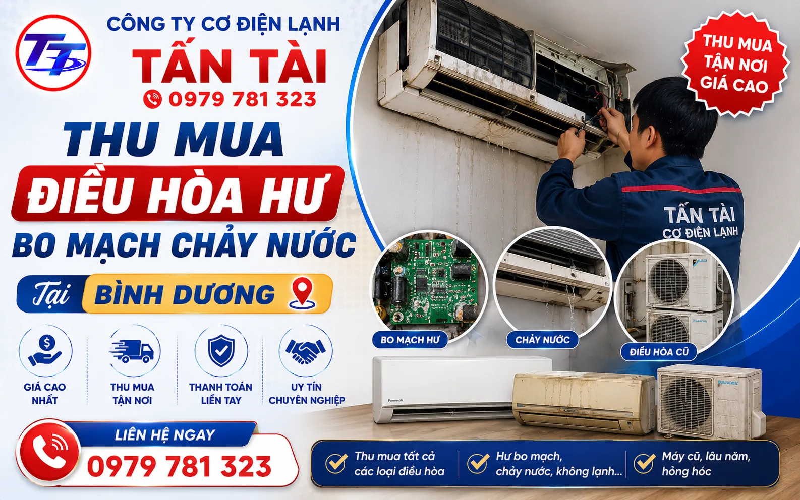 Đổi máy lạnh cũ lấy mới chính hãng tại Thủ Dầu Một