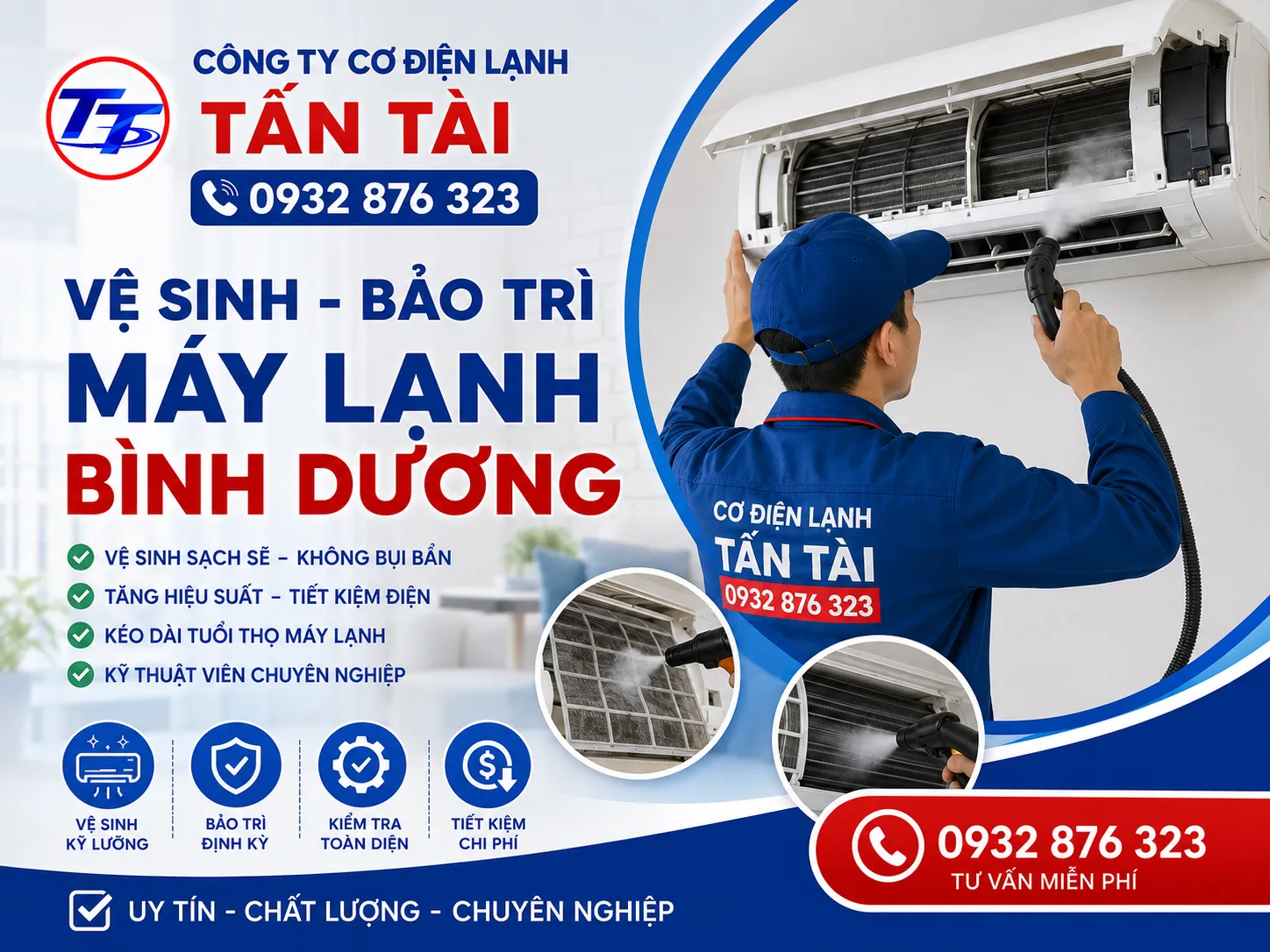 Vệ Sinh - Bảo Trì Máy Lạnh Bình Dương