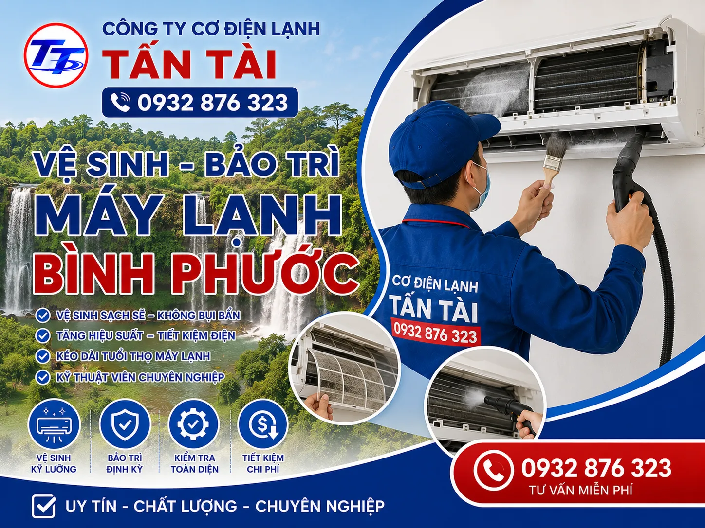 Vệ Sinh - Bảo Trì Máy Lạnh Bình Phước