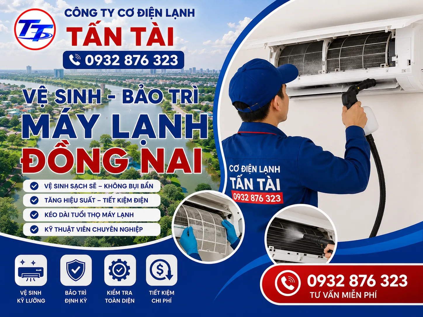 Vệ Sinh - Bảo Trì Máy Lạnh Đồng Nai