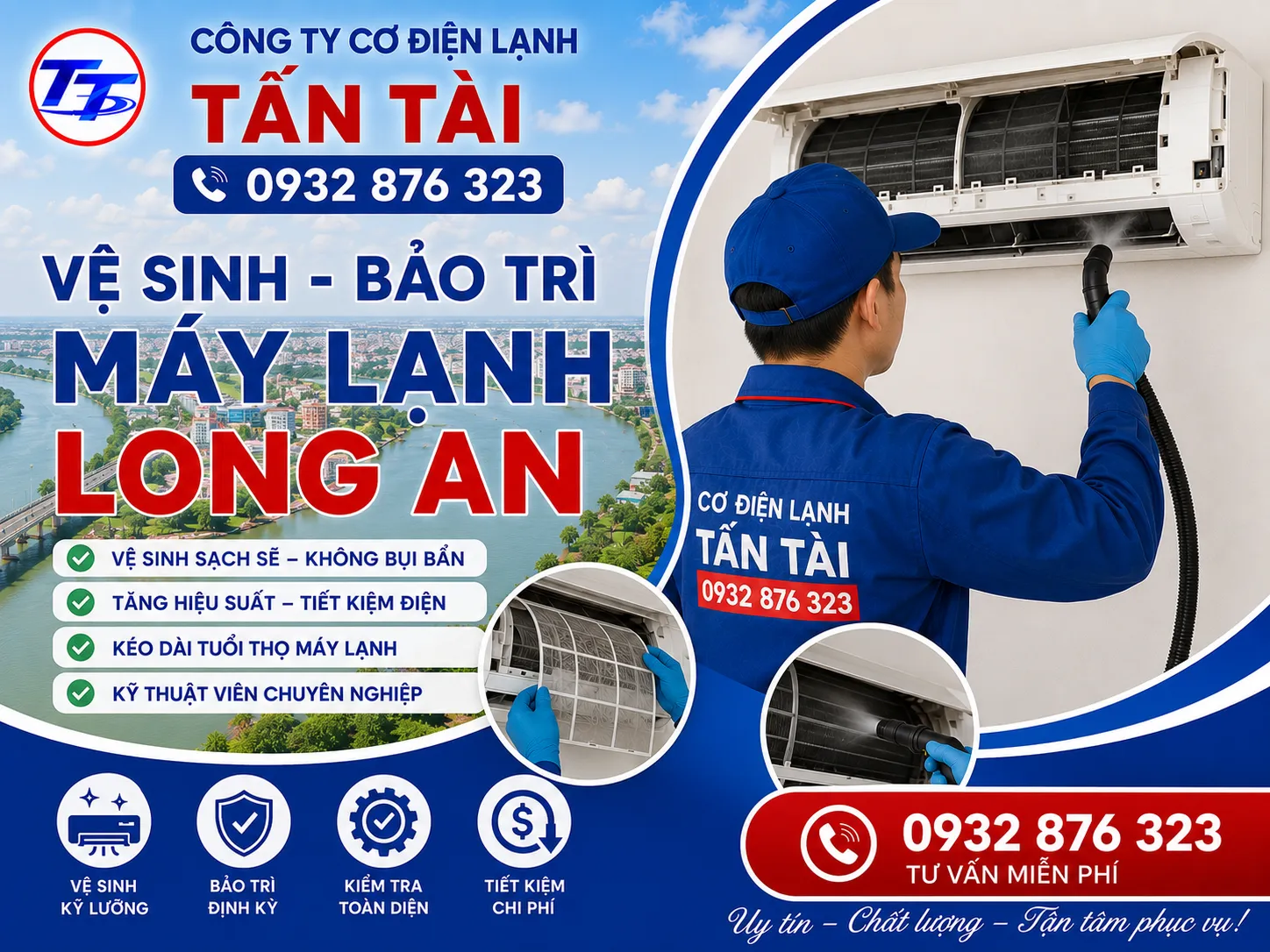 Vệ Sinh - Bảo Trì Máy Lạnh Long An