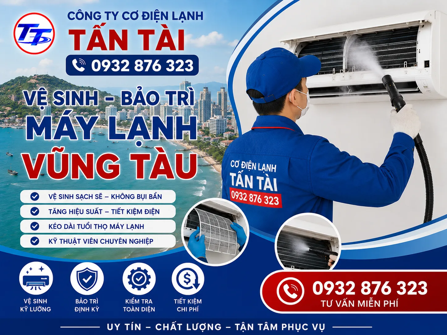 Vệ Sinh - Bảo Trì Máy Lạnh Vũng Tàu
